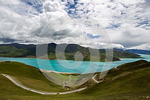 YamdrokTso, Tibet, China photo